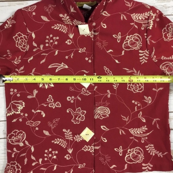 Embroidered Linen Jacket Lagenlook by Painted Pony - Picture 6 of 8